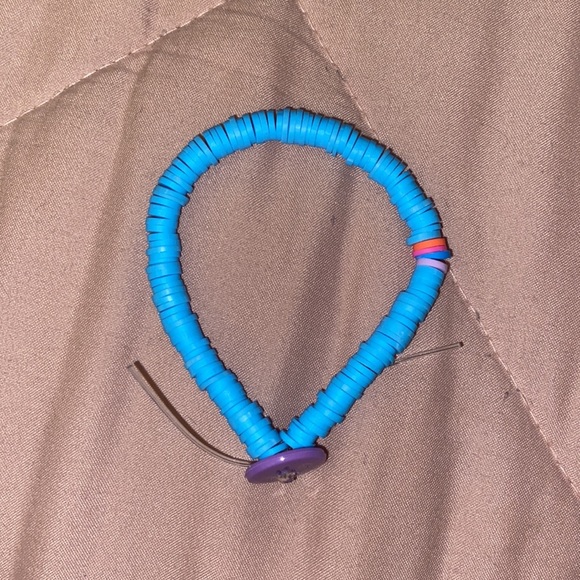 light blue with random color bracelet - Picture 2 of 2